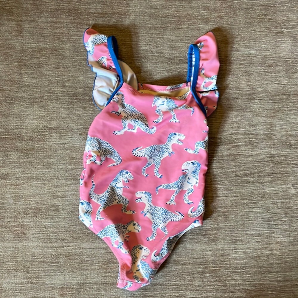 Pink dinosaur bathing suit